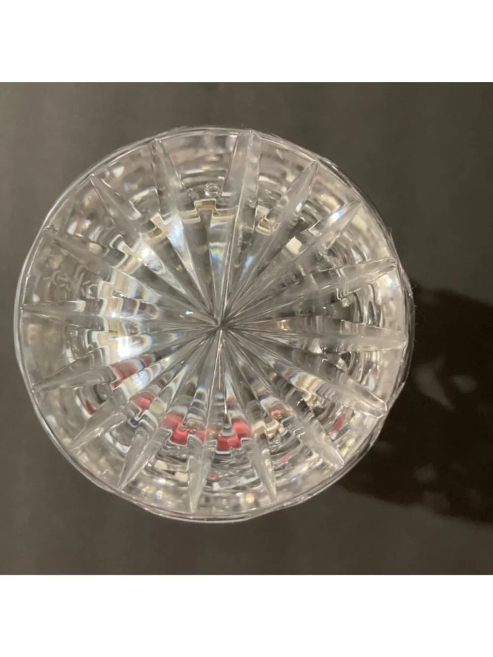 Ceska Hand-Cut Crystal Vase With Intricate Diamond Cut
